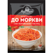Приправа до моркви по- корейськи гостра 30г / 20шт. ящ.ТМ "Море спецій"